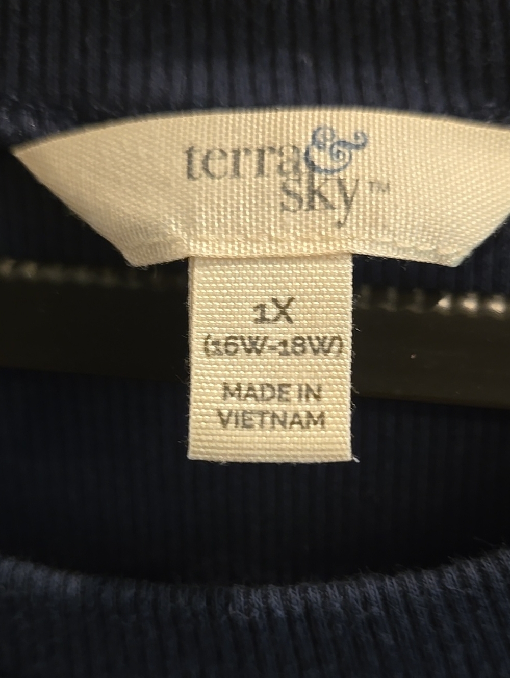 Terra & Sky 1x 16w 18w Navy Midi T-Shirt Dress Short Sleeve - Picture 4 of 12